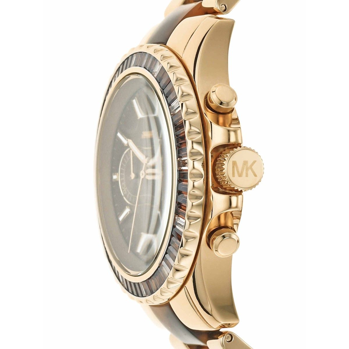  Shop Authentic Michael Kors Everest Chronograph Brown Dial Two Tone Steel Strap Watch For Women - MK6973 - Luxxuri