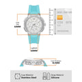  Shop Authentic Michael Kors Sidney Multifunction Analog White Dial Turquoise Silicone Strap Watch For Women - MK7246 - Luxxuri