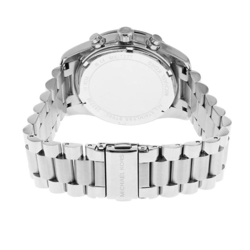  Shop Authentic Michael Kors Lexington Chronograph Black Dial Silver Steel Strap Watch For Women - MK7277 - Luxxuri