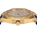  Shop Authentic Michael Kors Lennox Three Hand White Dial Blue Silicone Strap Watch For Women - MK7333 - Luxxuri