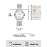  Shop Authentic Michael Kors Lennox Three-Hand Silver Dial Silver Steel Strap Watch For Women - MK7337 - Luxxuri