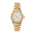 Shop Authentic Michael Kors Everest Three-Hand Mother of Pearl White Dial Gold Steel Strap Watch For Women - MK7363 - Luxxuri