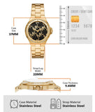  Shop Authentic Michael Kors Lennox Quartz Black Dial Gold Steel Strap Watch For Women - MK7404 - Luxxuri