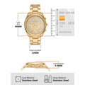  Shop Authentic Michael Kors Janelle Chronograph Gold Dial Gold Steel Strap Watch For Men - MK8995 - Luxxuri