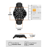  Shop Authentic Michael Kors Everest Chronograph Black Dial Black Leather Strap Watch For Men - MK9053 - Luxxuri