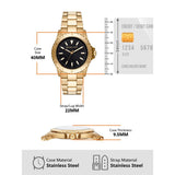  Shop Authentic Michael Kors Everest Three-Hand Black Dial Gold Steel Strap Watch For Men - MK9078 - Luxxuri
