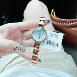  Shop Authentic Calvin Klein Wavy White Dial Rose Gold Steel Strap Watch for Women - K9U23646 - Luxxuri