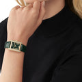  Shop Authentic Michael Kors Emery Quartz Diamonds Green Dial Green Leather Strap Watch For Women - MK4697 - Luxxuri