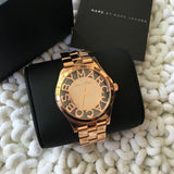  Shop Authentic Marc Jacobs Henry Rose Gold Dial Rose Gold Steel Strap Watch for Women - MBM3207 - Luxxuri