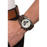  Shop Authentic Fossil Coachman Chronograph White Dial Brown Leather Strap Watch for Men - CH2890 - Luxxuri