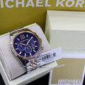  Shop Authentic Michael Kors Lexington Blue Dial Two Tone Steel Strap Watch for Men - MK8412 - Luxxuri