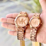  Shop Authentic Michael Kors Mini Slim Runway Rose Gold Dial Two Tone Steel Strap Watch for Women - MK3650 - Luxxuri