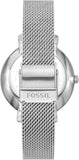  Shop Authentic Fossil Jacqueline Three Hand Pink Dial Silver Mesh Strap Watch for Women - ES5089 - Luxxuri