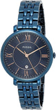  Shop Authentic Fossil Jacqueline Blue Dial Blue Steel Strap Watch for Women - ES4094 - Luxxuri