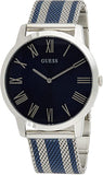  Shop Authentic Guess Richmond Blue Dial Two Tone Mesh Bracelet Watch for Men - W1179G1 - Luxxuri
