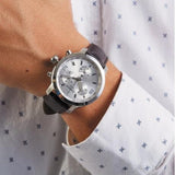 Shop Authentic Tissot PRC 200 Chronograph Silver Dial Brown Leather Strap Watch For Men - T055.417.16.037.00 - Luxxuri
