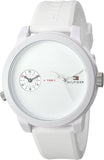  Shop Authentic Tommy Hilfiger Denim White Dial White Rubber Strap Watch for Men - 1791324 - Luxxuri