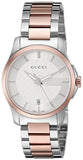  Shop Authentic Gucci G Timeless Silver Dial Two Tone Steel Strap Watch For Women - YA126528 - Luxxuri