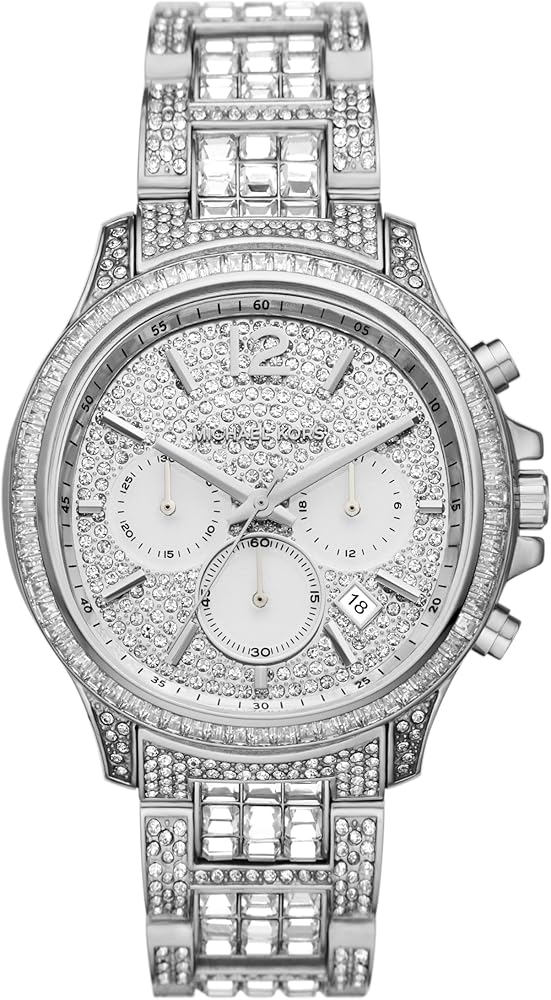  Shop Authentic Michael Kors Sage Pavé Limited Edition Crystals Silver Dial Silver Steel Strap Watch for Women - MK7483LE - Luxxuri
