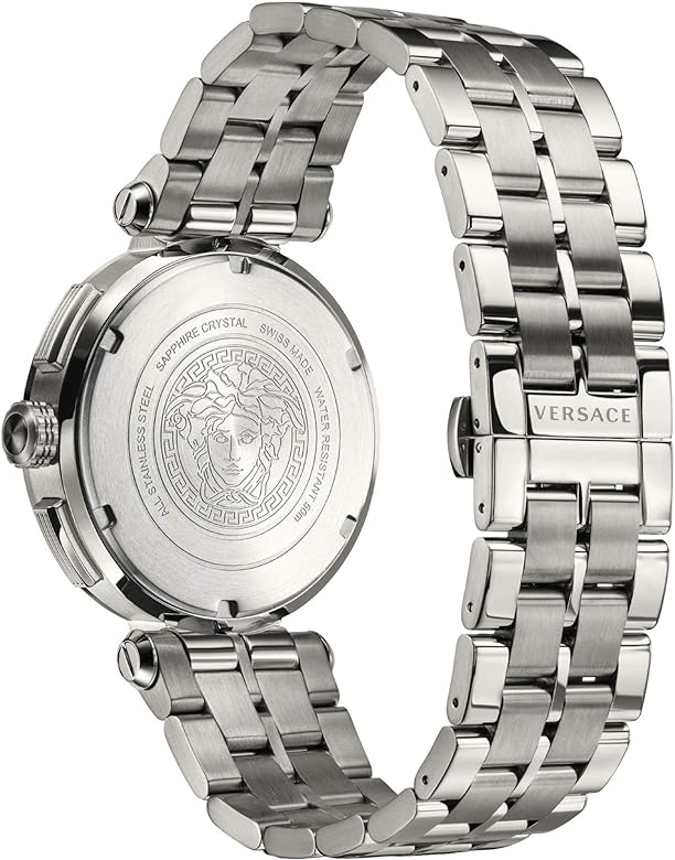  Shop Authentic Versace Aion Chronograph White Dial Silver Steel Strap Watch for Men - VBR040017 - Luxxuri