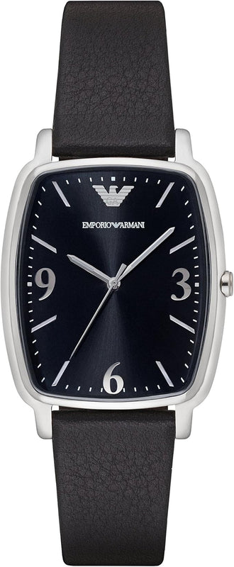  Shop Authentic Emporio Armani Epsilon Quartz Black Dial Black Leather Strap Watch For Men - AR2490 - Luxxuri