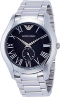  Shop Authentic Emporio Armani Valente Quartz Black Dial Silver Steel Strap Watch For Men - AR11086 - Luxxuri