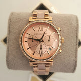  Shop Authentic Michael Kors Sofie Chronograph Rose Gold Dial Rose Gold Steel Strap Watch For Women - MK6560 - Luxxuri