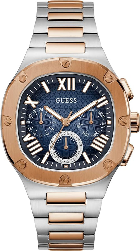  Shop Authentic Guess Headliner Multifunction Blue Dial Two Tone Steel Strap Watch For Men - GW0572G4 - Luxxuri
