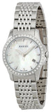  Shop Authentic Gucci G Timeless Diamonds Mother of Pearl Dial Silver Steel Strap Watch For Women - YA126506 - Luxxuri
