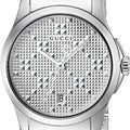  Shop Authentic Gucci G Timeless Quartz Silver Dial Silver Steel Strap Watch For Women - YA126551 - Luxxuri