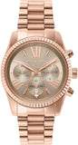  Shop Authentic Michael Kors Lexington Chronograph Grey Dial Rose Gold Steel Strap Watch For Women - MK7217 - Luxxuri