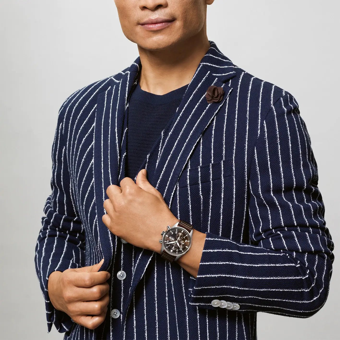  Shop Authentic IWC Pilot's Watch Chronograph Edition Brown Dial Brown Leather Strap Watch for Men - IW377713 - Luxxuri