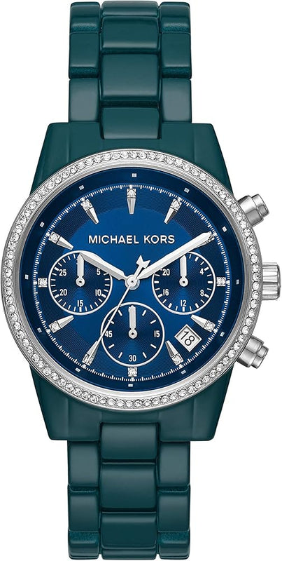  Shop Authentic Michael Kors Bradshaw Chronograph Blue Dial Blue Steel Strap Watch For Men - MK6722 - Luxxuri