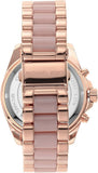  Shop Authentic Michael Kors Bradshaw Chronograph Pink Dial Two Tone Steel Strap Watch For Women - MK6830 - Luxxuri