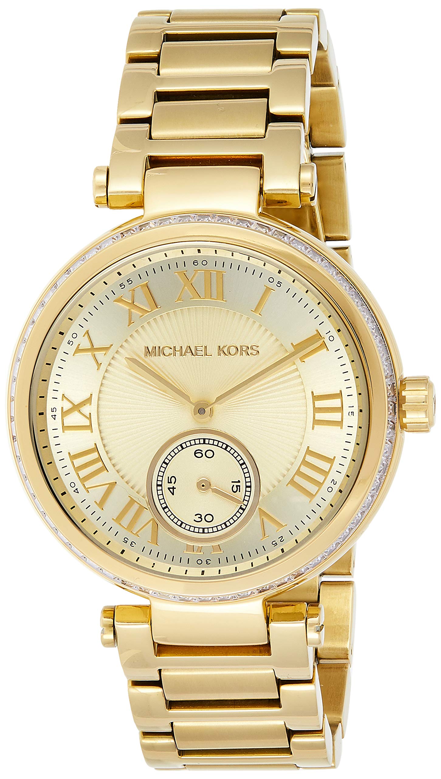  Shop Authentic Michael Kors Skylar Gold Dial Gold Steel Strap Watch for Women - MK5867 - Luxxuri