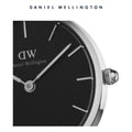  Shop Authentic Daniel Wellington Petite Sterling Black Dial Brown Leather Strap Watch For Women - DW00100178 - Luxxuri
