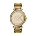 Shop Authentic Michael Kors Parker Diamonds Gold Dial Gold Steel Strap Watch for Women - MK5784 - Luxxuri