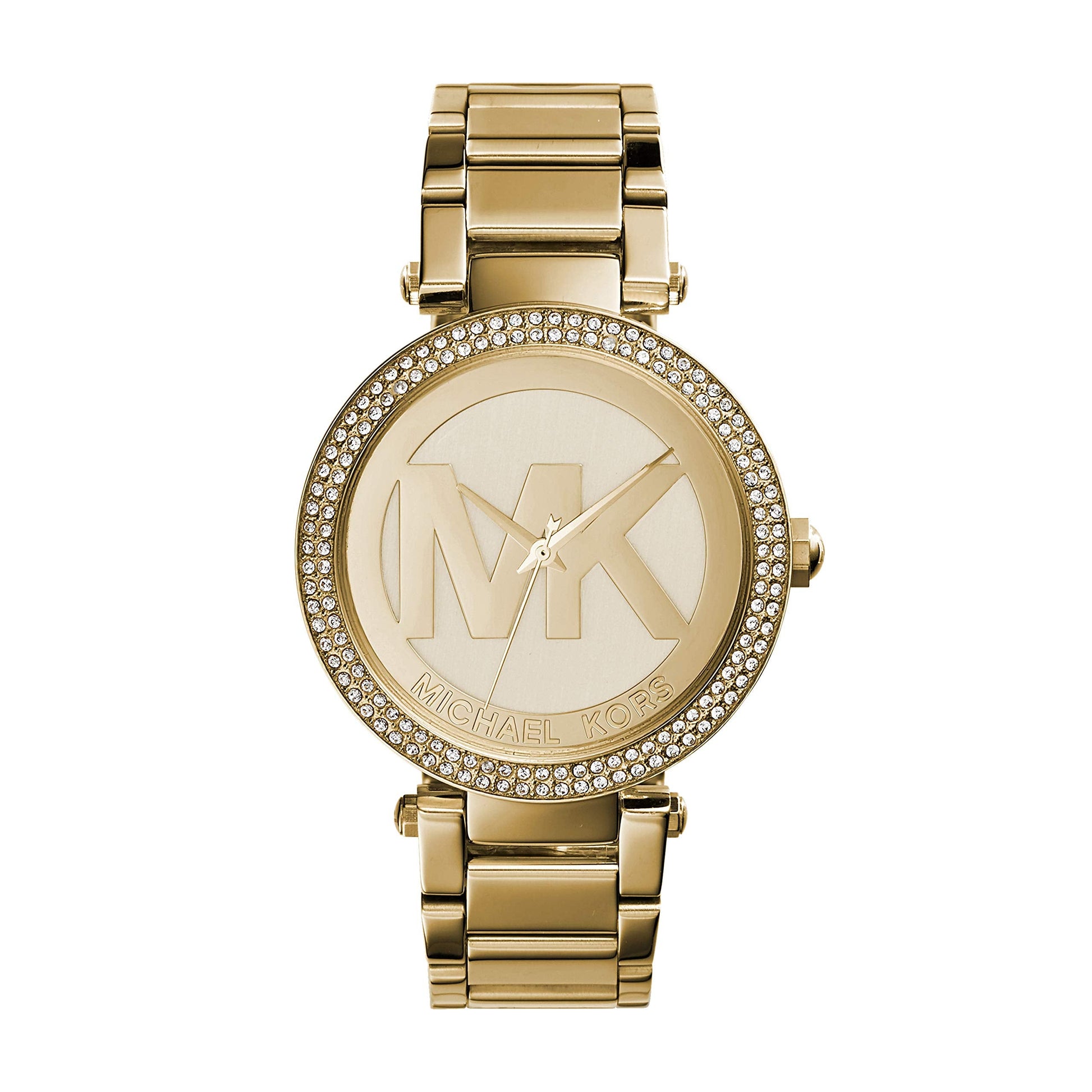 Shop Authentic Michael Kors Parker Diamonds Gold Dial Gold Steel Strap Watch for Women - MK5784 - Luxxuri