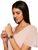  Shop Authentic Emporio Armani Gianni T-Bar Black Dial Rose Gold Strap Watch For Women - AR11145 - Luxxuri