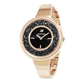  Shop Authentic Swarovski Crystalline Pure Black Dial Rose Gold Steel Strap Watch for Women - 5295334 - Luxxuri
