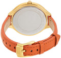  Shop Authentic Michael Kors Runway Quartz Gold Dial Orange Leather Strap Watch For Women - MK2275 - Luxxuri