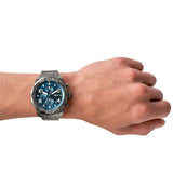  Shop Authentic Fossil Bronson Chronograph Blue Dial Grey Steel Strap Watch for Men - FS5711 - Luxxuri