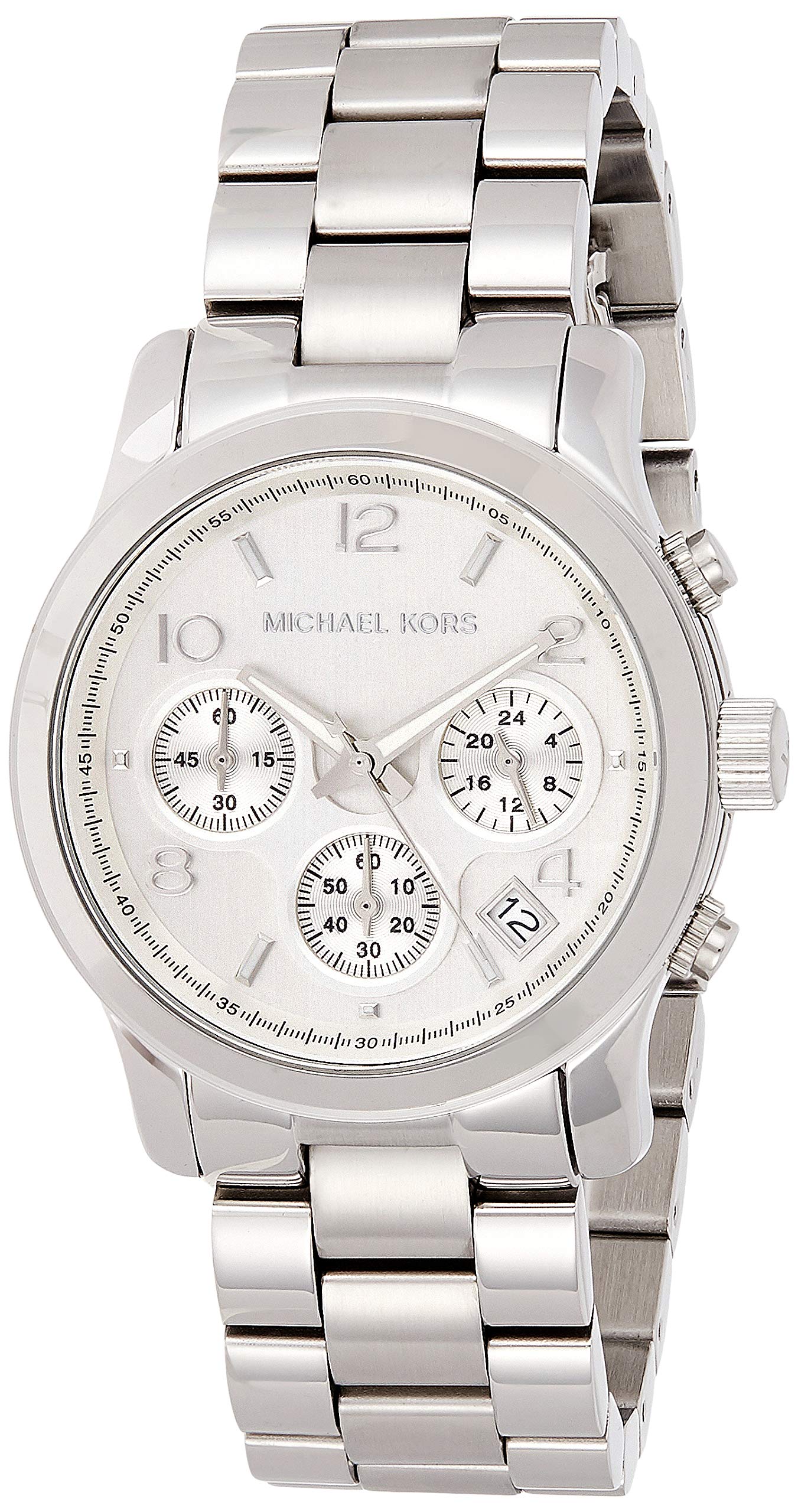 Michael Kors Runway Silver Dial Silver Steel Strap Watch for Women - MK5076