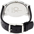  Shop Authentic Calvin Klein Minimal Grey Dial Black Leather Strap Watch for Men - K3M221C4 - Luxxuri