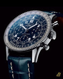  Shop Authentic Breitling Navitimer Automatic 35 Blue Dial Blue Leather Strap Watch for Men - A17395161C1P1 - Luxxuri