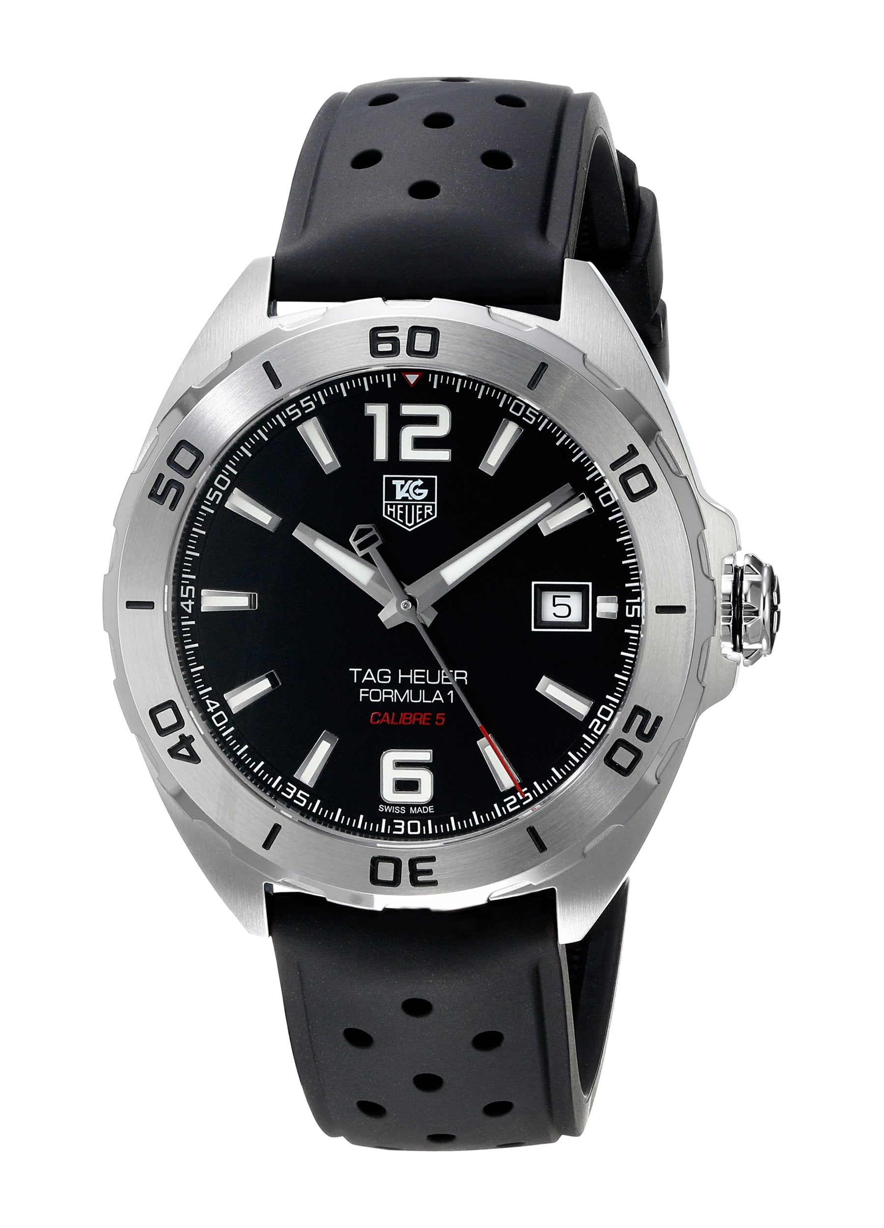  Shop Authentic Tag Heuer Formula 1 Automatic Black Dial Black Rubber Strap Watch for Men - WAZ2113.FT8023 - Luxxuri