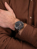  Shop Authentic Fossil Townsman Automatic Black Dial Brown Leather Strap Watch for Men - ME3061 - Luxxuri