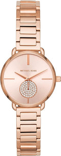  Shop Authentic Michael Kors Portia Analog Quartz Rose Gold Dial Rose Gold Steel Strap Watch For Women - MK3839 - Luxxuri