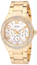  Shop Authentic Guess Luna Diamonds White Dial Gold Steel Strap Watch for Women - W0729L2 - Luxxuri