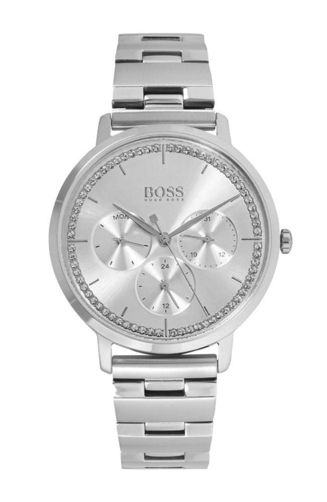  Shop Authentic Hugo Boss Prima Silver Dial Silver Steel Strap Watch for Women - 1502570 - Luxxuri